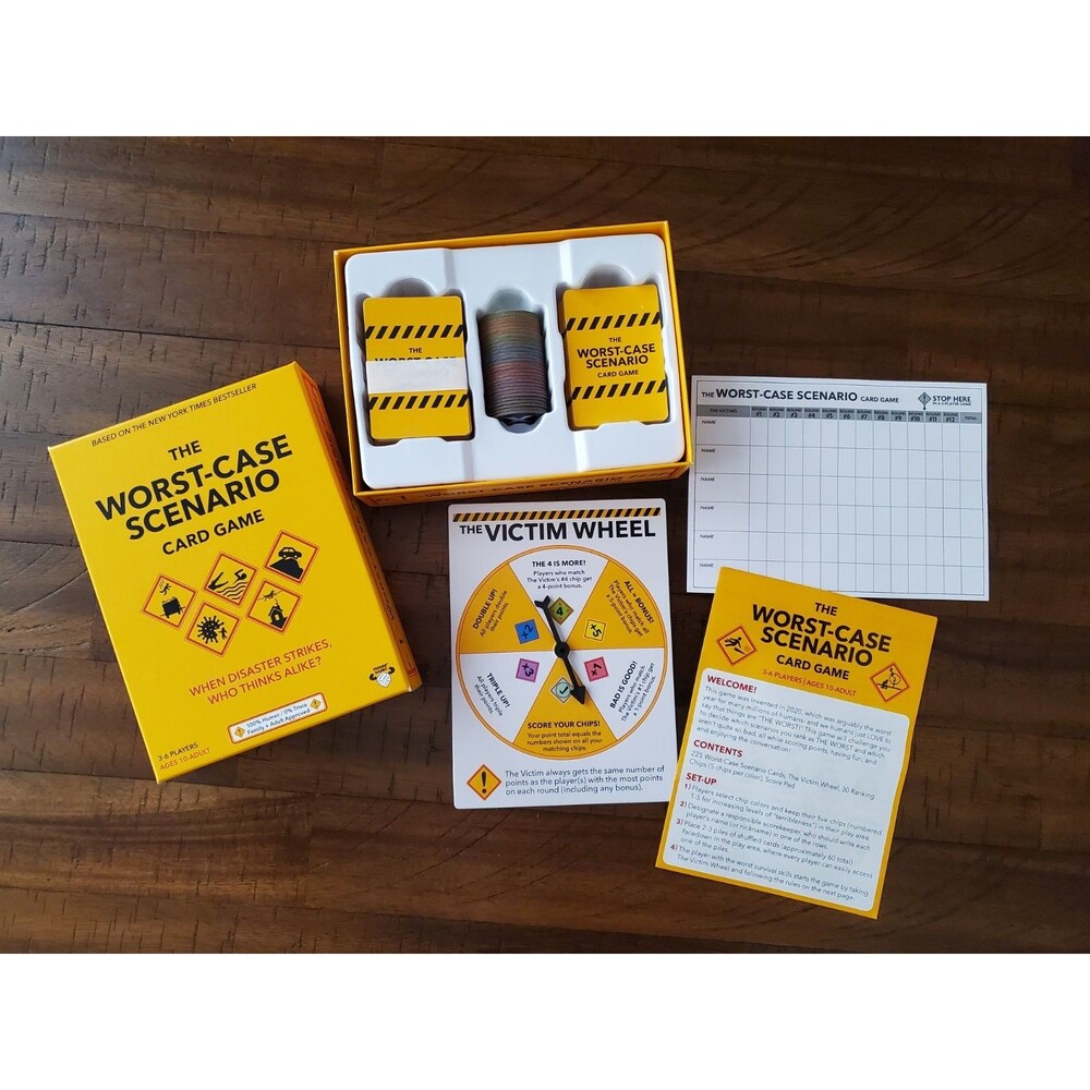 New (Opened Box) The Worst-Case Scenario Card Game